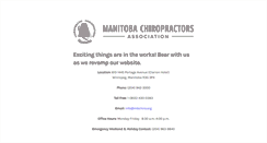 Desktop Screenshot of manitobachiropractors.ca